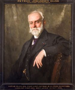 Portret van Pieter Johannes Blok, hoogleraar Geschiedenis te Leiden