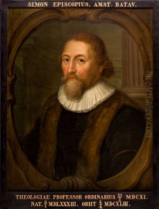 Portret van Simon Episcopius, hoogleraar Godgeleerdheid te Leiden