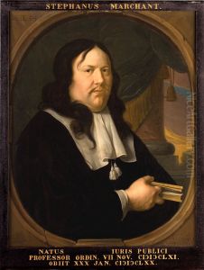 Portret van Stephanus Marchant, hoogleraar Rechtsgeleerdheid te Leiden