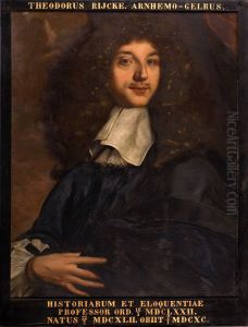 Portret van Theodorus de Rijcke, hoogleraar Historien en Welsprekendheid te Leiden