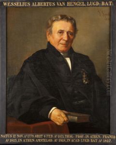 Portret van Wessel Albertus van Hengel, hoogleraar Uitlegging van het Nieuwe Testament te Leiden