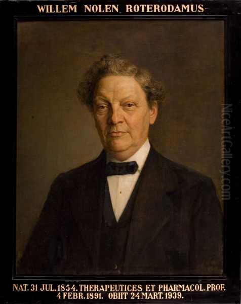 Portret van Willem Nolen, hoogleraar Geneeskunde te Leiden - view 1