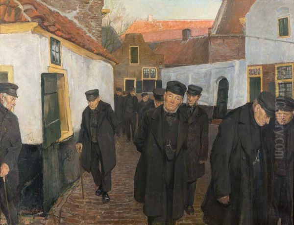 Gastelingen komen uit de Sint-Joriskerk - view 1