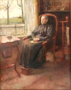 Portret Johanna Louiza Lorie (1846-1928) by Hendrik Jan Wolter