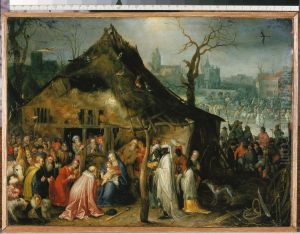 Aanbidding van de wijzen by Jan Brughel