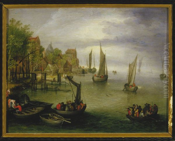 Vlaanderse veer op de Schelde, tegenover Antwerpen - view 1