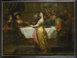Feestmaal van Herodes by (studio of) Rubens, Peter Paul