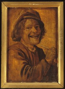 Lachende mansfiguur