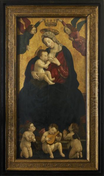 Maria lactans met musicerende engelen - view 1