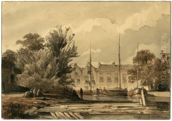 Een balkenhaven in een stad - view 1