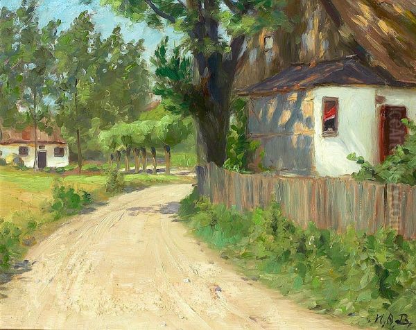A summer day in a Funen village. - view 1