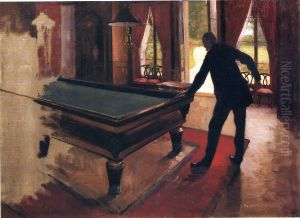Le Billard by Gustave Caillebotte