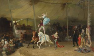 Un Cirque En Province by Frederick Arthur Bridgman