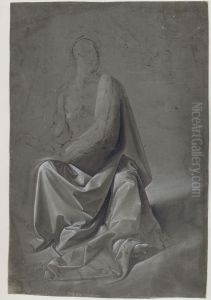 Drapery study (possibly study of the robe of Matthew the Evangelist)