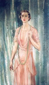 Portrait of Mrs Edwin D. Morgan Jr by Unidentified location
