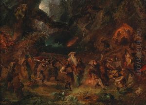 The Homecoming of the Dwarfs after a Successful Hunt by Meno Muhlig