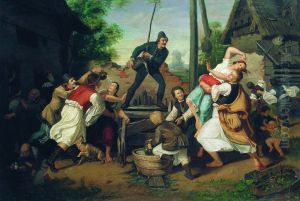 Easter Sprinkling by Mihaly Munkacsy