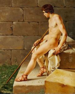 Seated Young Man by Christoffer Wilhelm Eckersberg