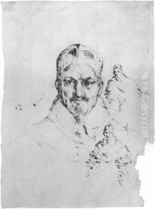 Studies for the Portrait of Innocent X by Diego Rodriguez de Silva y Velazquez