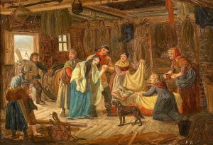 People in a fisherman's shed.
