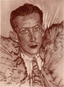 Portrait of Jan Pasierb-Orland by Stanislaw Ignacy Witkiewicz (Witkacy)