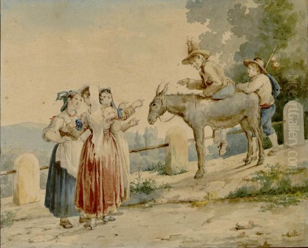 The Miller, His Son, and the Donkey - view 1