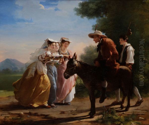 The Miller, His Son, and the Donkey - view 1
