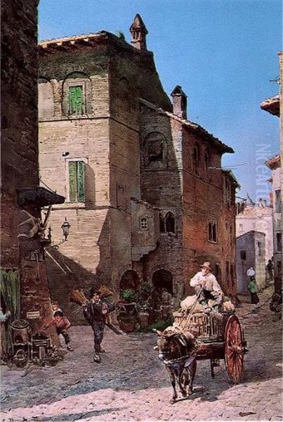 Vecchie Case a via della Lungaretta in Rome (rione Trastevere) - view 1