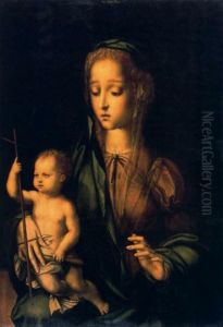 Virgin with the yarn winder by Luis de Morales