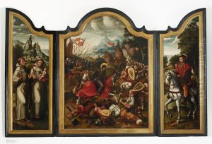 Slag bij Clavijo by Ambrosius Benson