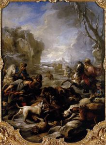 Bear Hunt by Charles-Andre van Loo