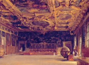 Interior of Dodge's Palace by John Singer Sargent
