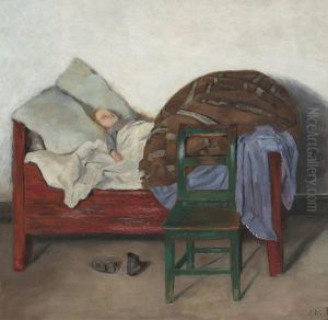 Sovende barn, Maren Sofie Gaihede by Christian Krohg