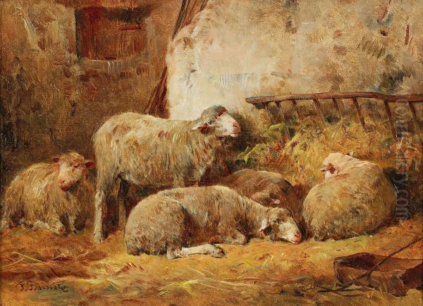 Small Stable Scene with Sheep - view 1
