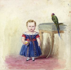 The Prince of Wales with a parrot