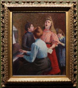 la lezione di canto by Federico Zandomeneghi