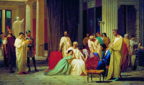 Reading the Death Sentence to Thrasea Paetus - view 1