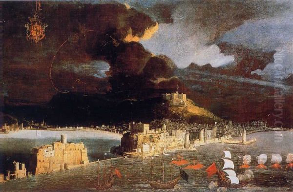 Vedute of Naples at the Sea - view 1