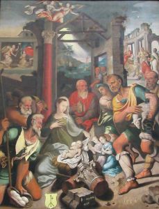 The adoration of the shepherds by Jost de Laval