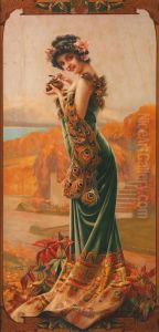 Jeune Fille Au Nid D'oiseau by Gaspar Camps