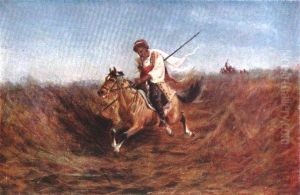 Kurdish cavalryman by Gigo Gabashvili