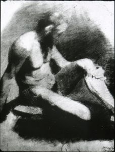 Nude man with beard Nude man with beard