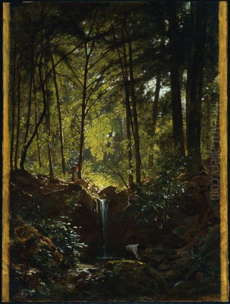 Stream in the Forest near Plombieres - view 1