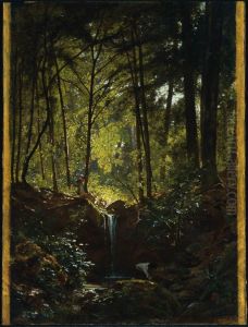 Stream in the Forest near Plombieres by Francois-Louis Francais
