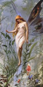 El Hada del Lirio by Luis Ricardo Falero