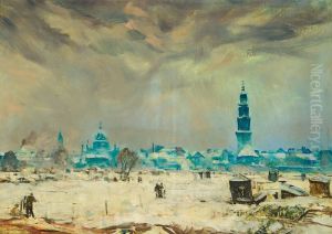 Blick auf das winterliche Potsdam