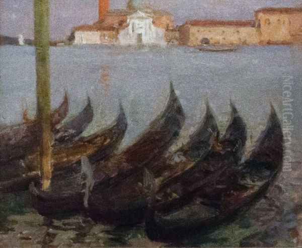 Santa Maria della Salute with Gondolas - view 1