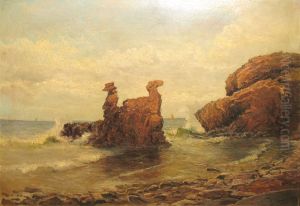 Surf at Lovehovederne (Lions' heads) on Bornholm.