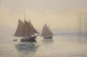 Schooners Sailing in Winter