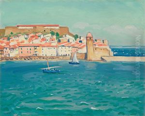 Mer agitee a Collioure by Albert Marquet